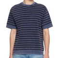 Men's striped crew neck short sleeve tee